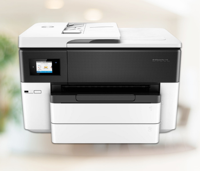 HP OfficeJet Pro 7740 Wide Format All-in-One Printer with Wireless Printing. Available Now for $399.00