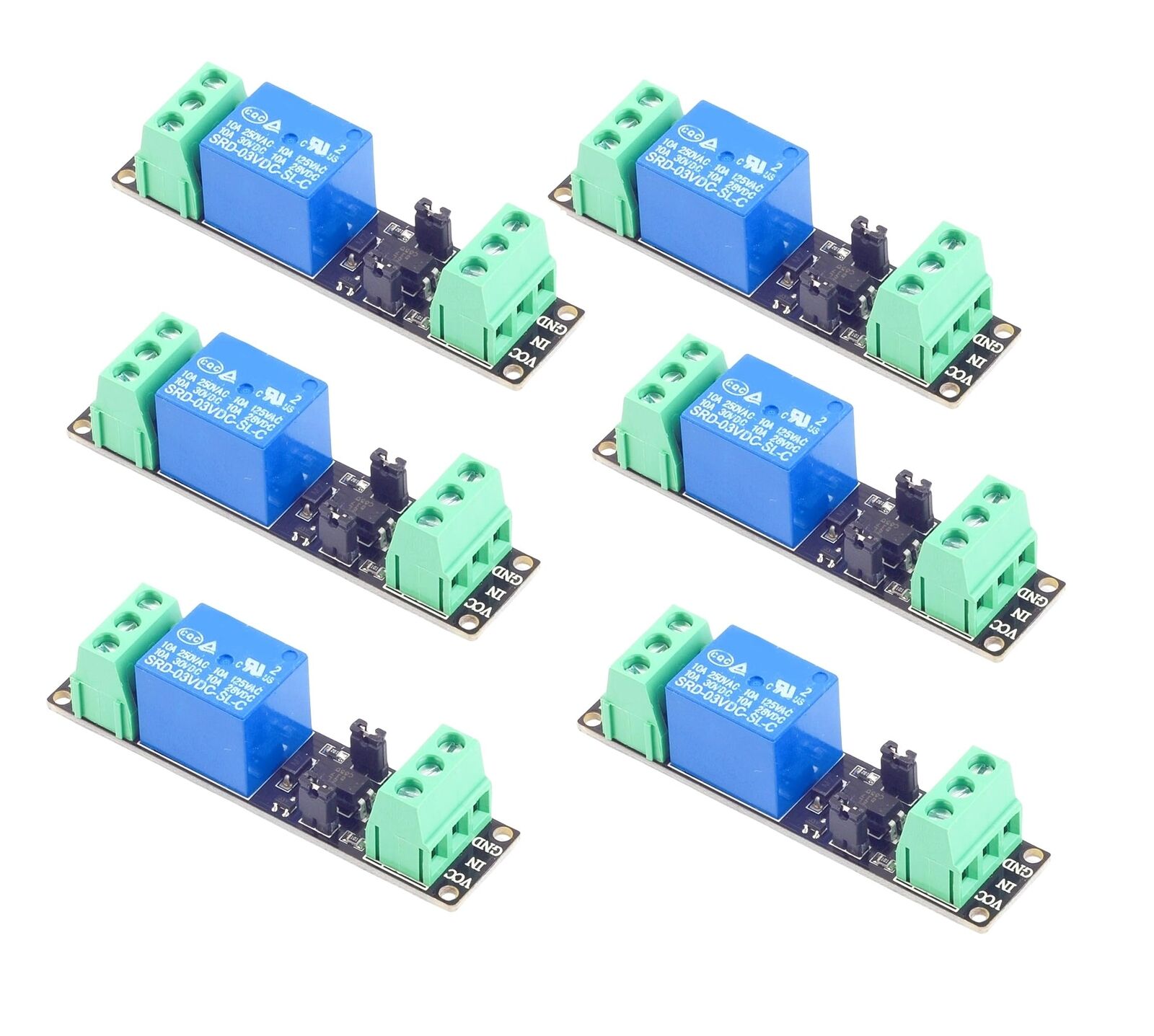 6Pcs DC 3.3V Relay Module 1 Channel Optocoupler Relay Module 3V/3.3V Relay Is.... Available Now for $19.58