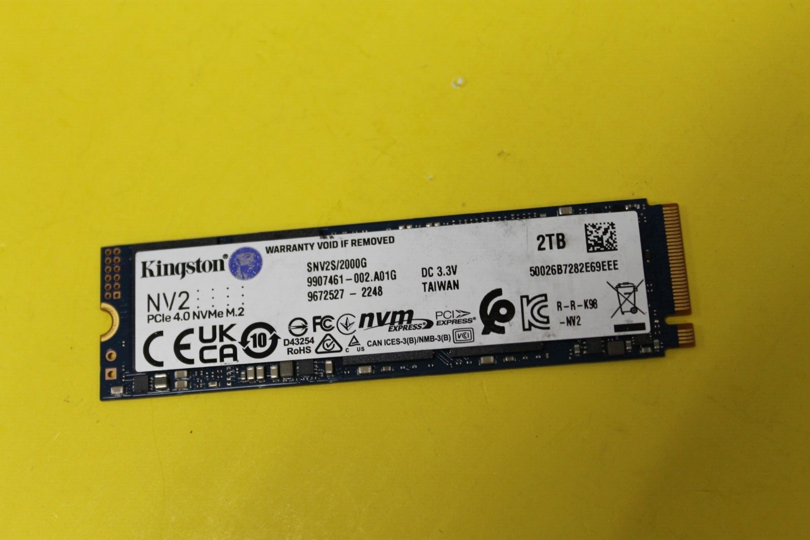 KINGSTON NV2 2TB PCIe 4.0 SSD NVME M.2 2280 SATA Solid State Drive 100% HEALTH. Available Now for $80.72