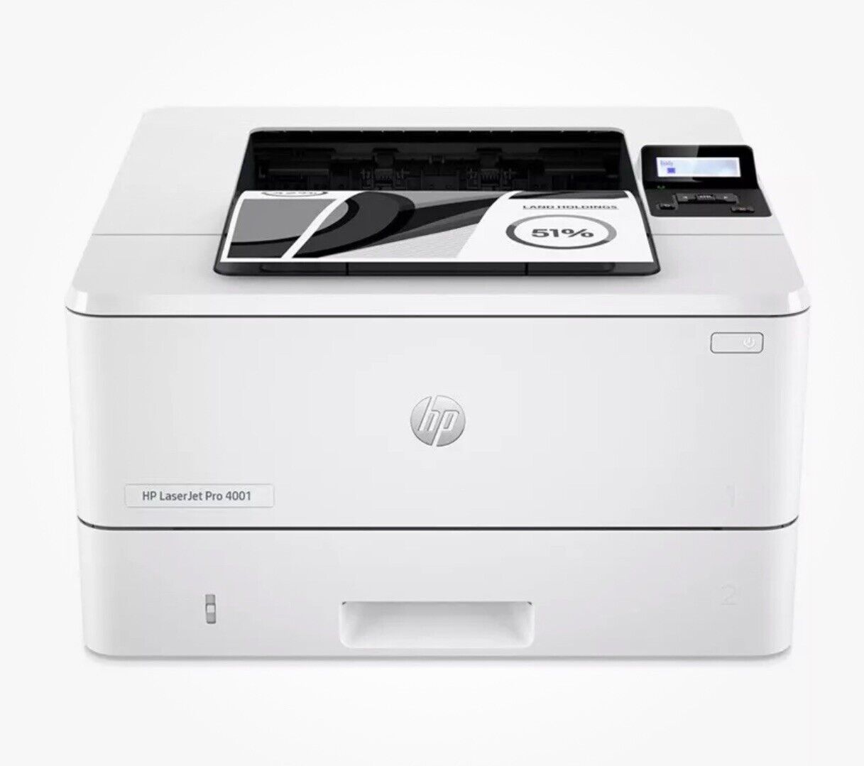 HP LaserJet Pro 4001dn Wired Laser Printer 1 Page Printed Open Box Ships Fast. Available Now for $159.99