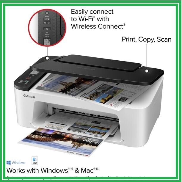 New Canon 3522(3722) All in one Printer-wireless-Scan/Copy-Print-Spring School. Available Now for $69.96