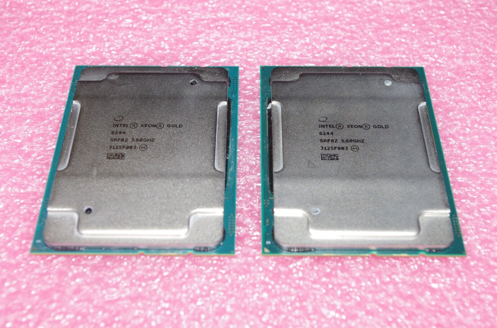 Matched Pair (TWO)  Intel Xeon Gold 6244 3.6GHz LGA 3647 CPU SRF8Z GRADE A USA!!. Available Now for $259.00