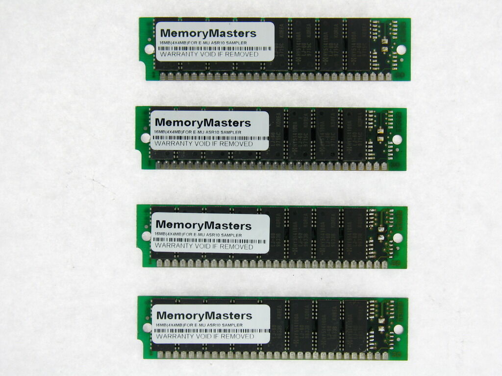 16MB MAX RAM Memory Upgrade ENSONIQ Emu E-mu ASR-10 ASR10 SAMPLER ALL VERSIONS. Available Now for $49.99