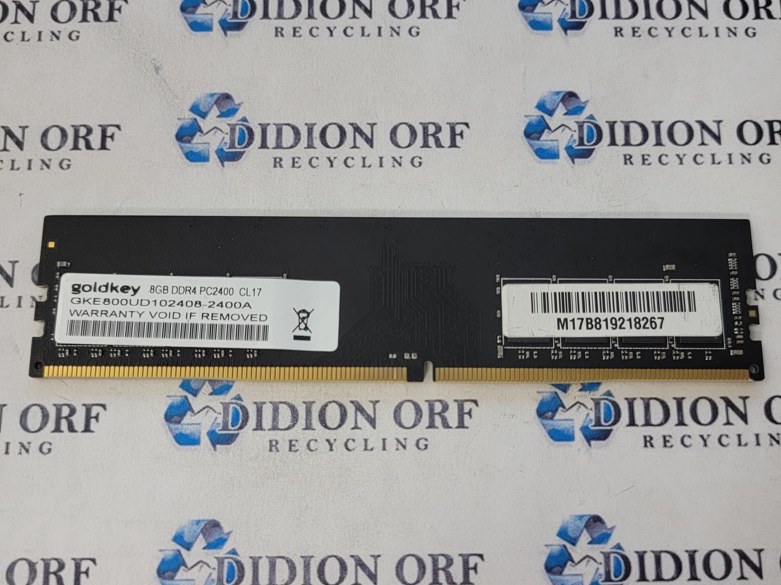 Goldkey 8gb DDR4 Desktop RAM 2400 MHz  GKE800UD102408-2400A, SKU 14156. Available Now for $11.99