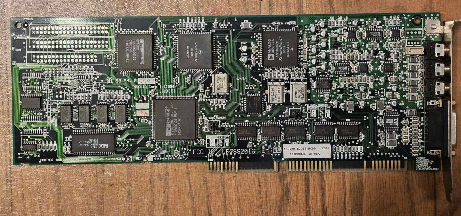 Vintage Ensoniq Soundscape S-2000 S2016 Sound Card 16-Bit ISA 4001025099 REV 1 A. Available Now for $162.51