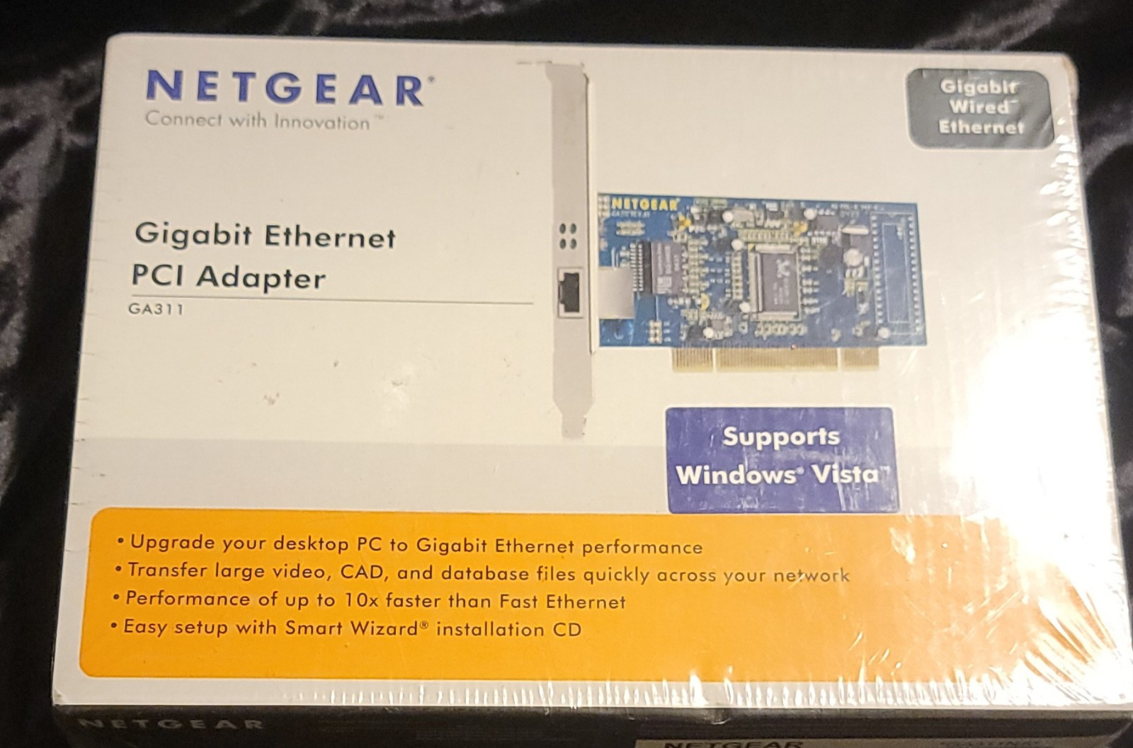 NETGEAR GA311 Gigabit Ethernet PCI Adapter Sealed Easy Setup . Available Now for $29.99