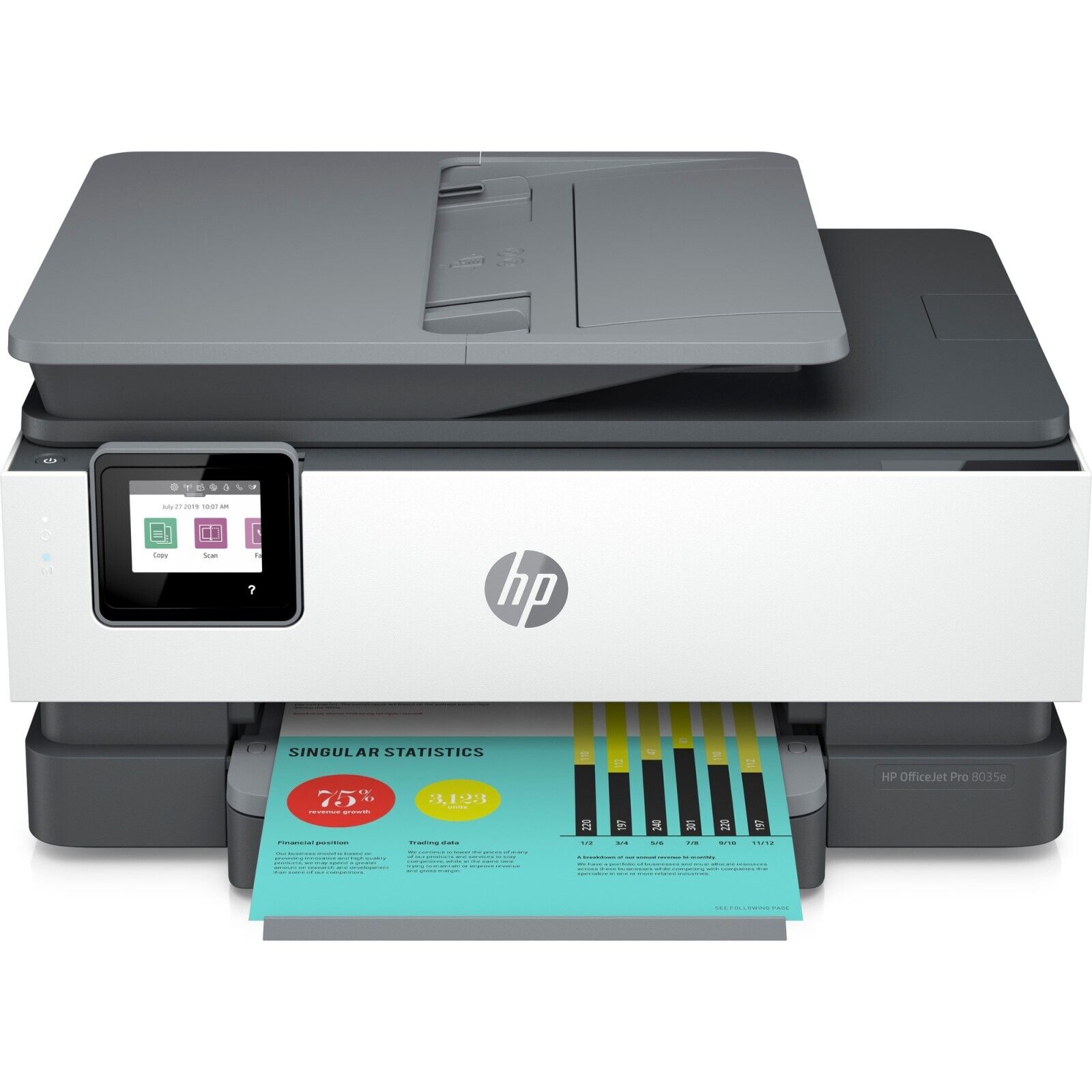 HP OfficeJet Pro 8035e All-in-One Color Printer 1L0H6A Very Good. Available Now for $89.99