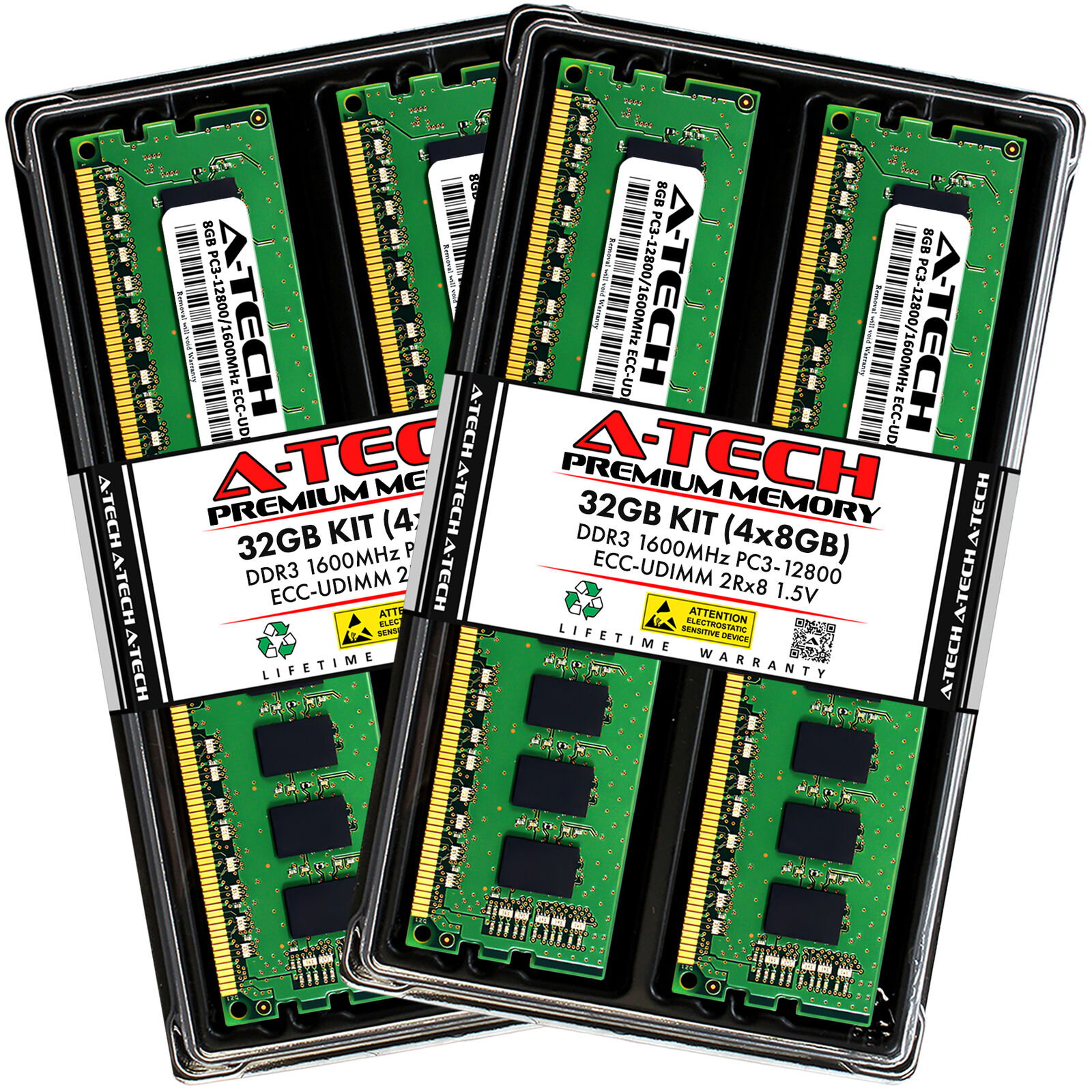 32GB (4x 8GB) PC3-12800E DDR3 ECC Unbuffered Memory for Intel E3 CPU Processor. Available Now for $39.56