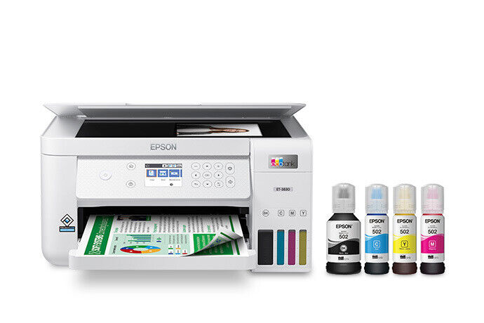 Epson EcoTank ET-3830 Wireless Printer - Certified Refurbished. Available Now for $189.99