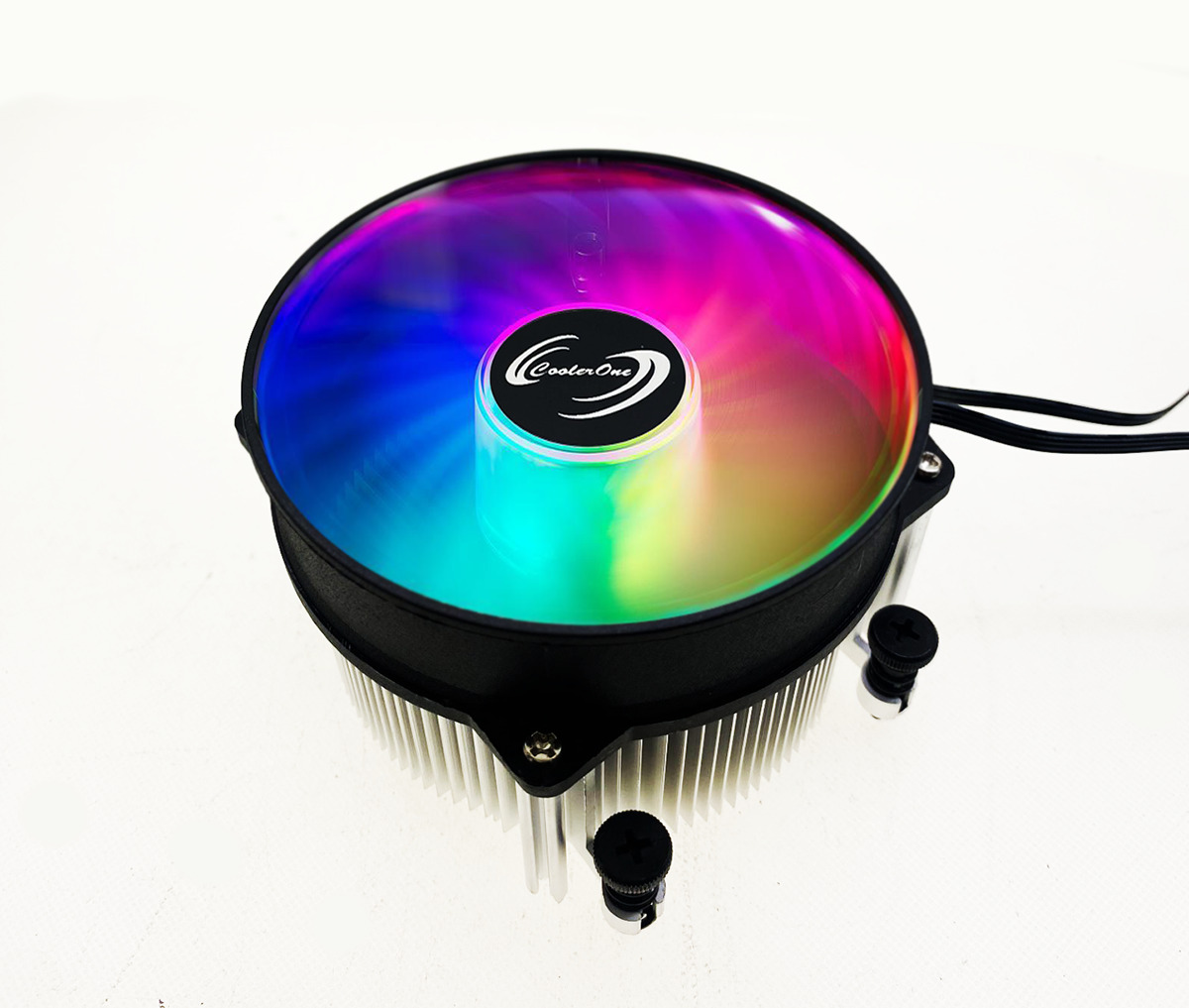 CoolerOne ARGB AM4 AM5 Ryzen Cooling Fan with 1.5 Inch Heavy Duty Heat Sink 105W. Available Now for $16.99