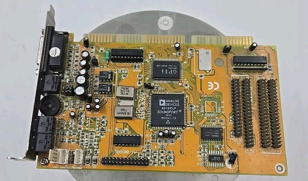 VINTAGE OPTI CRYSTAL J98MF-009 ISA INTERNAL Sound Card . Available Now for $20.00