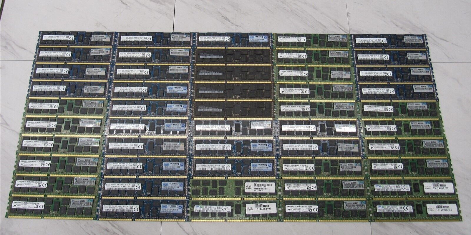 50 LOT - 16GB PC3-14900R ECC Server Memory RAM DDR3 Registered - Mixed Brands. Available Now for $149.99