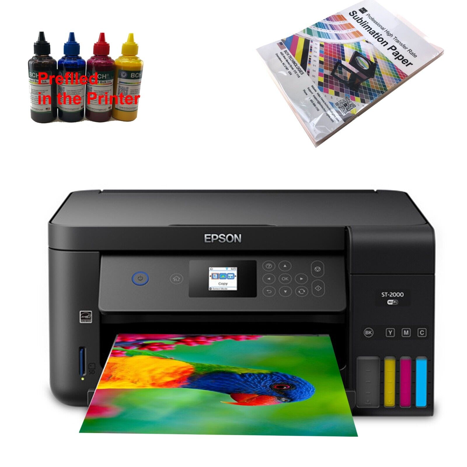 EcoTank Sublimation Printer Bundle: Printer with Sublimation Ink + Paper. Available Now for $179.99