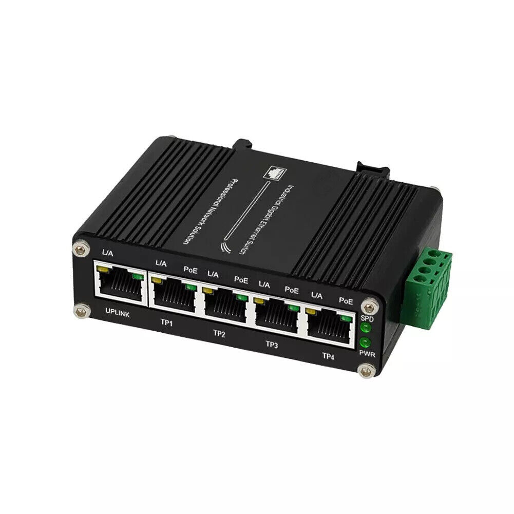 Solar Battery to 48V Gigabit POE Switch, 12-48V DC Input. Available Now for $75.95