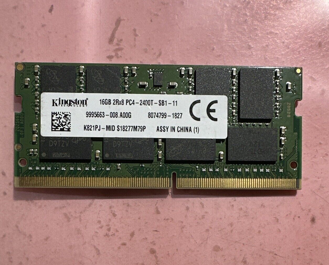 Kingston 16GB 2Rx8 PC4-2400 DDR4-2400 PC4-19200 Laptop Ram Memory K821PJ-MID. Available Now for $20.00