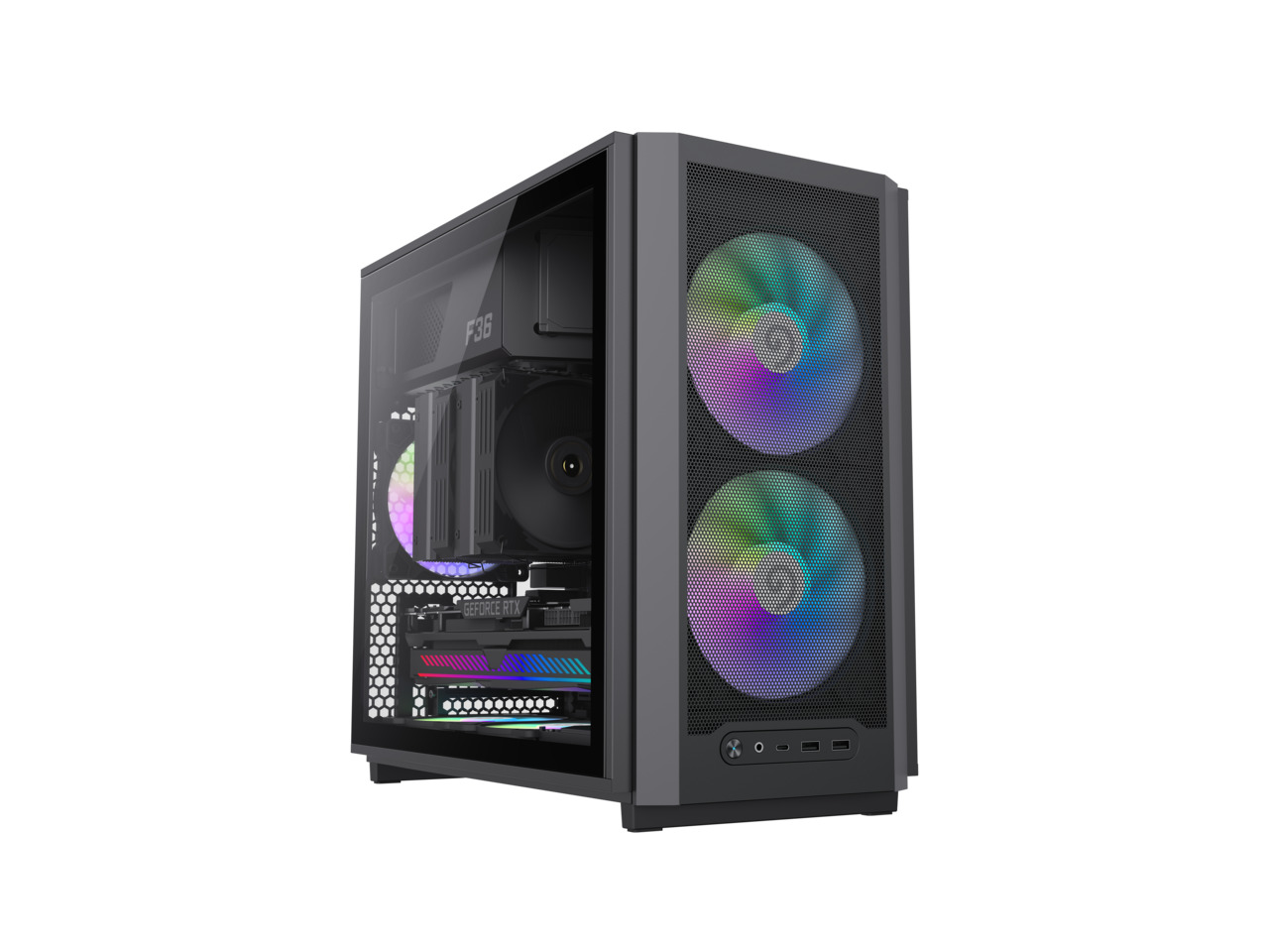 GAMEMAX F36 BK Micro-ATX Gaming Case. Available Now for $55.99