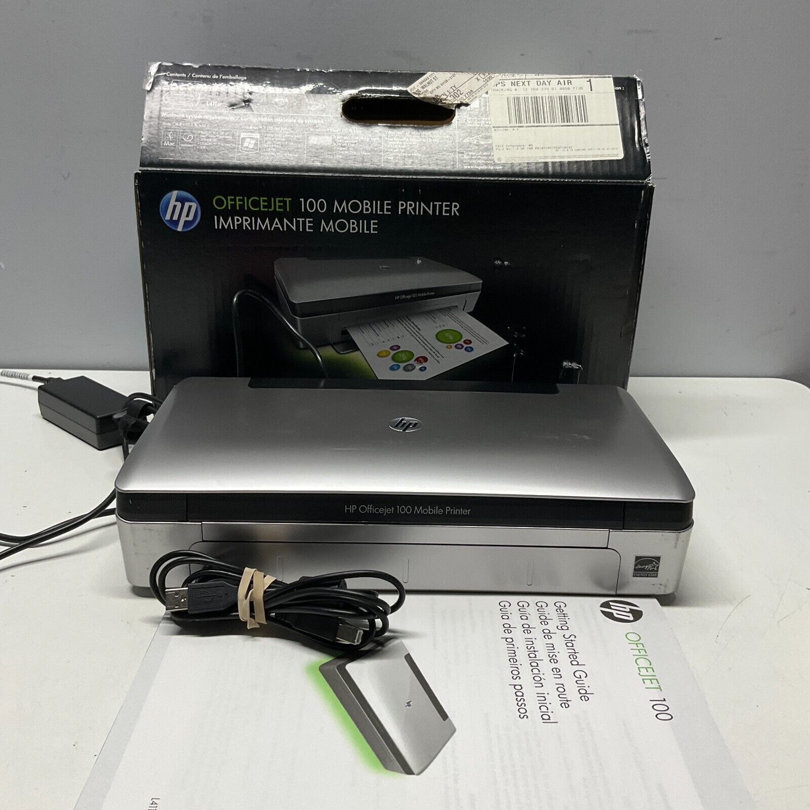 COMPLETE!  HP Officejet 100 Mobile Inkjet Portable Bluetooth Printer W/Battery. Available Now for $49.45