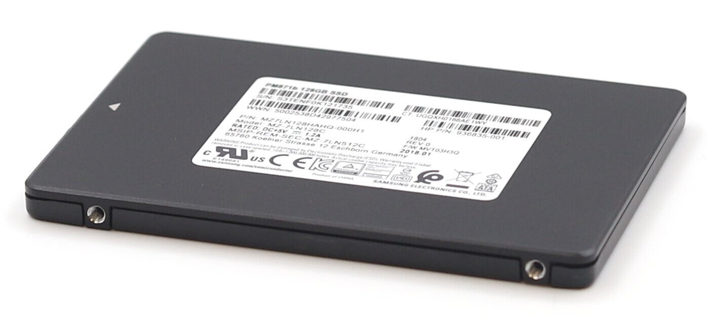 Samsung PM871b MZ-7LN128C 128Gb 2.5 SATA SSD P/N: MZ7LN128HAHQ-000H1 Tested. Available Now for $11.99