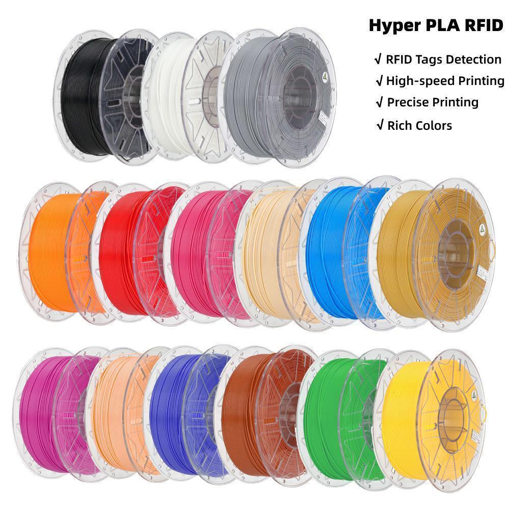 Creality Hyper PLA RFID 3D Printing Filament 1KG High-speed Printing w/ RFID Tag. Available Now for $22.99